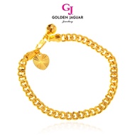 GJ Jewellery Emas Korea Emas Bangkok Fashion 5.0 Sauh Pasir Kikir Bracelet   24K Gold Plated