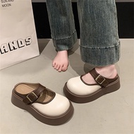 women shoes mary jane shoes Small Thick-Soled Heightened Mary Jane Slippers - Summer 2025