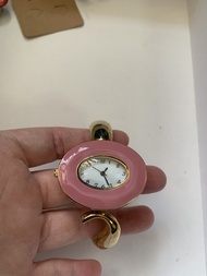 粉色橢圓形手鐲錶 watch 