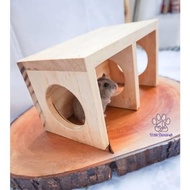 (The Bools) Tunnel Hamster | Hamster Tunnel | Pine Hamster Hideout 3-hole Hamster Tunnel/