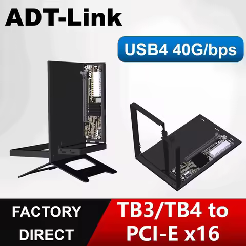 ADT-Link UT4G-BK7 BK8 External eGPU Adapter USB4/Thunderbolt-4/3 to PCIe x16 GEN4.0 x4 GPU Dock For 