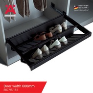 Hafele Build In Steel Shoe Rack For Wardrobe  30kg Load Capacity Full Extension With Self & Soft-Clo