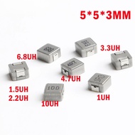 50pcs SMD Power Inductors 0530 1UH 2.2UH 3.3UH 4.7UH 6.8UH 10UH Chip Inductor 0530 5*5*3 1R0 2R2 3R3