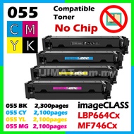Cartridge 055 Compatible to Canon 055 055H CRG055 imageCLASS LBP664Cx LBP-664CX MF-746CX MF746Cx Bla