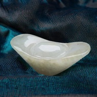 冰種飄黃翡翡翠元寶 | 天然緬甸玉翡翠A貨 | 送禮