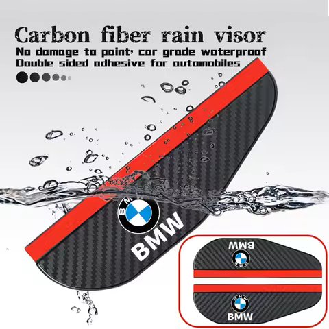 2Pcs Car Rearview Mirror Rain Protector Waterproof Rain Eyebrow For BMW M 1 3 4 5 6 7 Series M3 M6 F