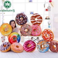 CABEZATWLJ Pillow Doughnut Pillow Cover Chocolates Donut Stuffed Toy Nap Pillow Sofa Birthday Gift S