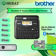 Brother PT-D610BT Portable Handheld P-Touch Labelling Machine PC Link Bluetooth Printer PT D610 PTD6