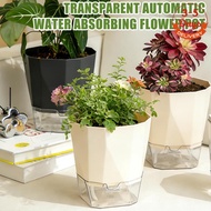 [3-5 DAYS DELIVERY]Automatic Water Absorption Flower Pot with Cotton Rope System, Air Holes & Shatte