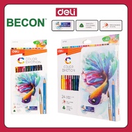 Deli Water-Soluble / Water Colour Pencil 12 colour [ EC00700 ] 24 colour [ EC00720 ]