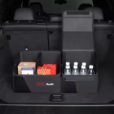 2025 Hot Audi Folding Car Trunk Organizer Box Storage Bag Tools Tidying For Audi S4 S6 S7 A3 A4 A5 A