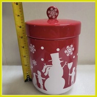 Free Replacement Teleflora Snowman Cookie/Snack Jar   La Seramika