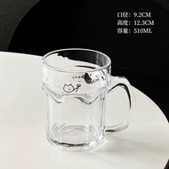 Good Home Ready Stock 🏠 Cheers Shochu Glass Glass Simple Illustrated Water Glass Wine Glass