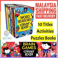 Kids Activities Book IQ Test Brain Games for Clever Kids Activity Puzzles Fun Memory Concentrate Foc