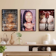 Set of 3  21 Savage Bundle Music Album Cover Canvas Posters, Music Rapper Posters, Savage Mode Poste