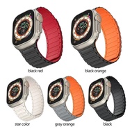 Magnetic Loop for Smart Watch Bands 44mm 40mm 49mm 45mm 41mm 38mm Silicone Bracelet iWatch Series 9 