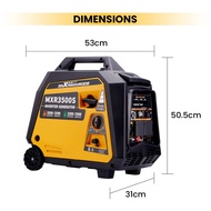 MAXPEEDINGRODS 3200W Petrol Inverter Generator Portable Camping 3.5kVA Genset Dual Fuel Gas/LPG Port