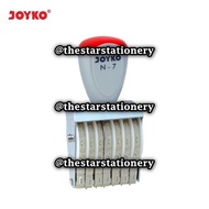 (1 Piece) WHOLESALE Number Stamp Joyko N-7 7 Digits / Joyko N7 7 Digits Number Stamp / Joyko N 7
