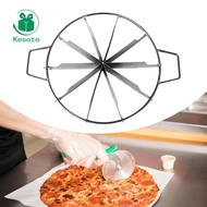 Kesoto Cake Portion Marker with Handle Baking Tool Cake Server Marker for 8inch Cheesecake Cutter fo