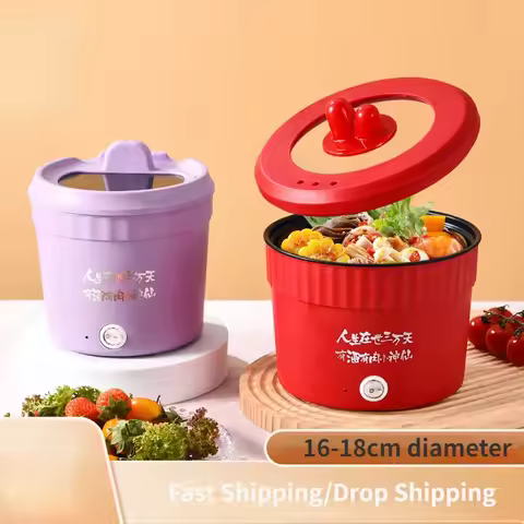 110V 220V Mini Non-stick Noodles Cooking Pot Electric Rice Cooker Food Multi Cooker Home Portable Ho