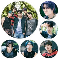 KPOP TXT Badge mirror keychain circular design accessory pendant