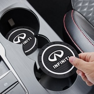 Infiniti Car Logo Coaster Diameter 72mm Trim for Infiniti QX50 QX60 Q50 QX80 QX30 QX55 QX70 Q60