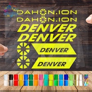 Dahon Denver Cutting Sticker Variasi Sepeda Lipat Gunung Outdoor Frame Stiker Striping Bike