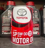 缺【高雄阿齊】日本製 豐田 TOYOTA SP 5W30 GF-6A 圓鐵罐 MOTOR OIL 1公升