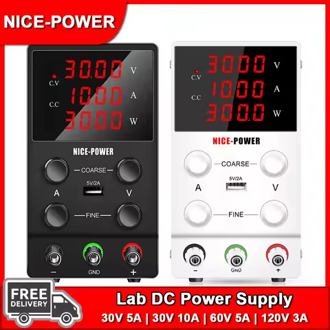 Nice-power 30V 10A 300W Lab Power Supply LED DC USB 5V 2A Power Source Phone Repair Tools 24V Bench 