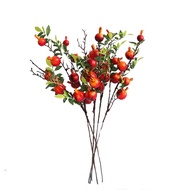 Ornaments Living Room Artificial Flowers Pomegranate Flowers Artificial Flowers Dried Flowers Red Fl