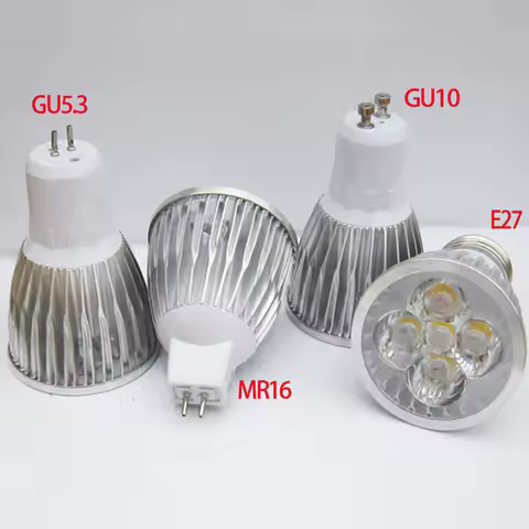 LED spotlight 9W 12W 15W GU10 MR16 E27 E14 LED Bulb 85-265V Led Spotlight Warm/Cool White LED lamp 2