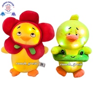 (Rumah Grosir Boneka) Gantungan Kunci Boneka Upset Duck Bunga Bebek Cute Lampu LED Ganci Upset Duck