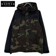 The North Face NP61545 黑色迷彩新奇登山夾克，L 碼（二手）