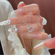 Hello Kitty silver necklace Silvergo kitty pendant necklace