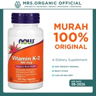 Vitamin Supplement K2 K-2 100 mcg Now Foods 100 Veg Capsule