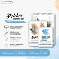 Sketchbook Thickness 100 gsm Spiral A4/ A5/ A6, contents 30 sheets