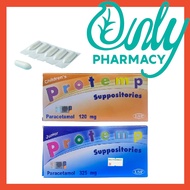 Protemp Suppository Paracetamol 120MG OR 325MG (PARACETAMOL) -12 Suppositories