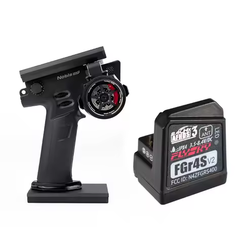 Flysky Noble NB4+ 2.4GHz 8CH 3.5 inch Color IPS Touch Screen Radio Transmitter with FGR4S V2.0 Recei