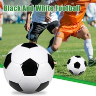 Size 5 Football, Classic Black White Pu Leather Soccer Ball For Adults Kids - Professional K7v7