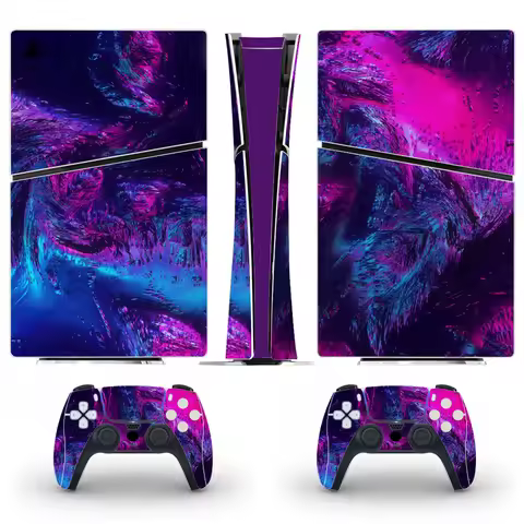 For PS5 Slim Digital Skin Sticker Full Protective Skin Wrap, for PS5 Slim Digital Console and Contro