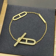 Aijia H Letter Full Diamond Bracelet Women Bracelet Bracelet Jewelry