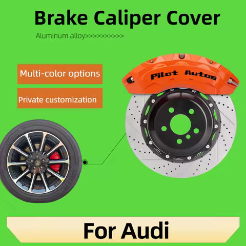 For Audi Car Brake Caliper Cover Aluminum Alloy Kit Fit A1 A3 A4 A5 A6 A7 A8 TT RS TTS Q2 Q3 Q 4 Q5 