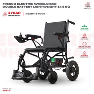 Fresco Electric Wheelchair Double Battery Lightweight 14.6kg 16kg