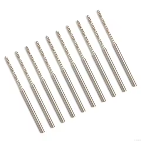 10 Pieces 2.35mm Shank Mini Twist Drill Bits Precisions Engraving Drill Bits for DIY and Crafting in