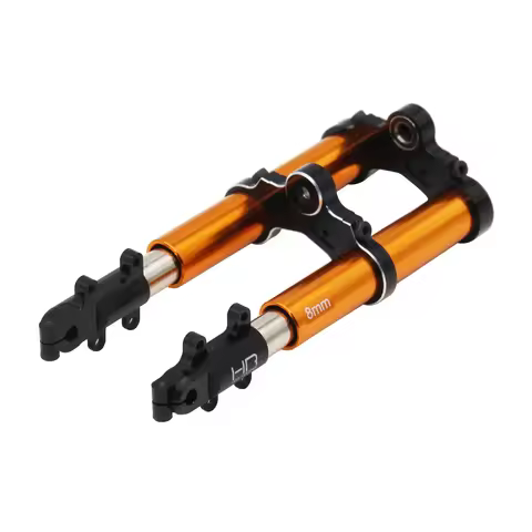 Metal diamond pattern Kyosho NSR500 Motorcycle Built in damping oil Shock Absorber pressure connecti