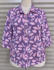 1ฺ0. BMDเสื้อยืดเกาหลี ฟรีไฃส์32-44 เสื้อยืดผ้าลวด ลายไทยๆ คอปก เนื้อผ้าใส่สบาย ผ้าเย็น เหมาะกับหน้า