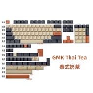 ปุ่มที่ต้องการ GMK Thai Tea น้ำชาไทยสำหรับคีย์บอร์ดแบบเข้ารหัสความร้อน PBT ชุดเต็มสำหรับคีย์บอร์ดแบบ