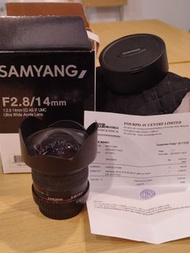 Samyang 14mm 2.8 (canon mount)