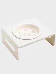 Petdebby Korean Bd Ceramic Bowl Cat Bowl Cat Food Bowl Kitten Puppy Slow Food Bowl Prevent Choking P