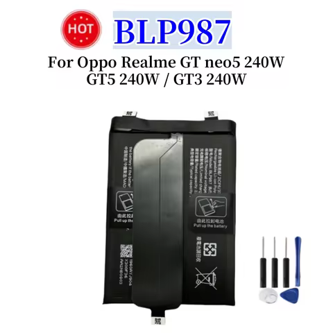 New BLP987 4600mAh Battery for Oppo Realme GT Neo5 240W GT5 240W / GT3 240W Mobile Phone Battery + T